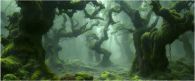Kép - Egy mohával borított erdő (120x50 cm)