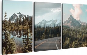 Vászonkép 180 cm *többféle minta* Nappali Falikép Hegyek Erdő