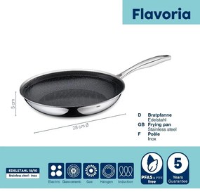 Kela Rozsdamentes serpenyő kerámia bevonattal Flavoria 28 cm