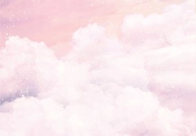 Fotótapéta Pasztell rózsaszín Felhők Akvarell falikép 416x290 +ragasztó