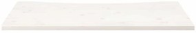 fehér tömör fenyőfa asztallap 110 x 55 x 2,5 cm