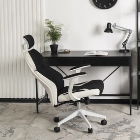 Irodai Forgószék Fekete/Fehér Színben. DUNCAN