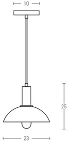 Zambelis 180052 - Csillár zsinóron 1xE27/40W/230V fekete