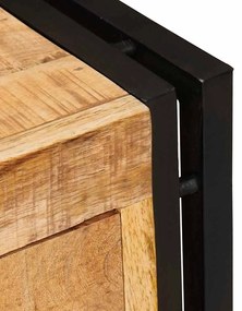 Cipőszekrény polcokkal Barna 90 x 38 x 45 cm tömör mangófa