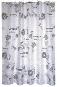 Zuhanyfüggöny 180x200 cm Flowers – MSV