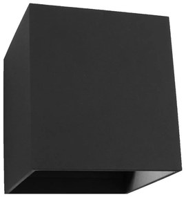 PREZENT 31500 GRADUS Modern Kültéri Fali Lámpa Matt Fekete, Átlátszó LED IP44