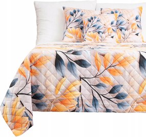 Ágytakaró Steppelt Kanapé 160X200 Kétoldalas Kapa Levél Mintás 289