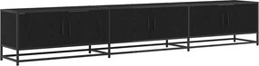 vidaXL TV egységek 2 pcs Fekete tölgy 240 x 35 x 41 cm Faanyag