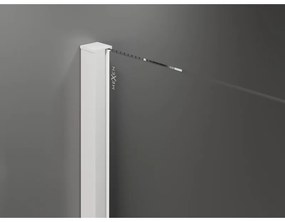 Mexen Velar, tolózuhanyajtó nyitáshoz 90 cm, 8 mm-es matt üveg, fehér matt, 871-090-000-31-20
