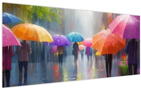 Kép - Esős nap (120x50 cm)