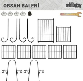 STILISTA Virágcserép állvány 102 x 76 x 24 cm acél