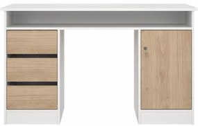 Felix V íróasztal, fehér / jackson hikorifa