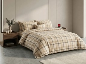 Mikroplüss ágyneműhuzat PLAID krémszínű Ágyneműhuzat mérete: 70 x 90 cm | 140 x 200 cm