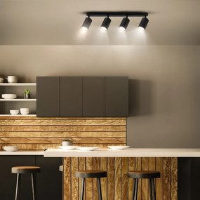 Brilagi - Fürdőszobai spotlámpa SELE 4xGU10/30W/230V IP44 fekete