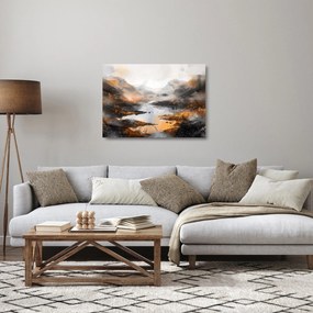 Üveg kép - Hegyi tájak festése (70x50 cm)