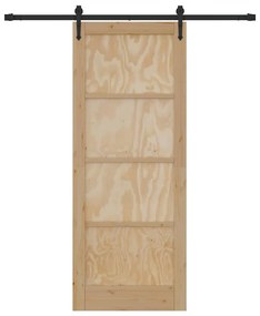 Csúszó ajtó Egyéb ORKDAL Természetes és fekete 83 x 211 cm