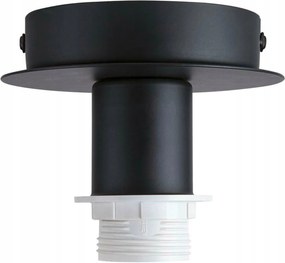 Slv Big White Fenda, mennyezeti lámpa, mennyezeti lámparózsa, A60, fekete, ernyő nélkül