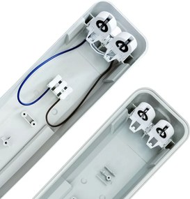 Eko Light HERMETIC FITTING EKH9833 Por és páramentes lámpa 2x18W/g13_t8_120cm IP65