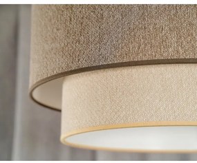 Duolla- Csillár zsinóron BOHO ECO RECYCLING 1xE27/15W/230V átm. 45 cm barna/krémes