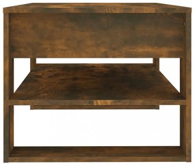 füstös tölgy színű szerelt fa dohányzóasztal 102 x 55 x 45 cm