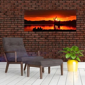 Kép - Halászok a tavon (120x50 cm)