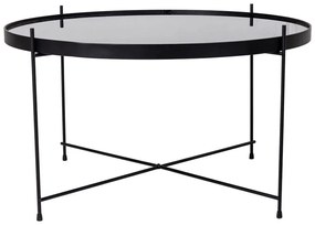Fekete kerek dohányzóasztal ø 70 cm Venezia - House Nordic