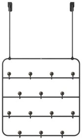 Fekete-natúr színű fém ajtófogas 36 cm Estique – Umbra
