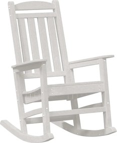 vidaXL Kerti hintaszék Fehér 92 x 70 x 108cm HDPE