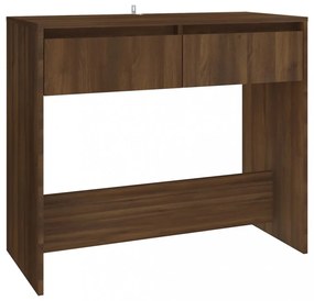 barna tölgyszínű szerelt fa dohányzóasztal 89x41x76,5 cm