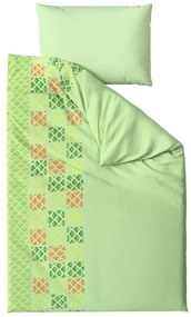 Mikroszatén ágyneműhuzat VELLARI, zöld Ágyneműhuzat mérete: 70 x 90 cm | 140 x 200 cm