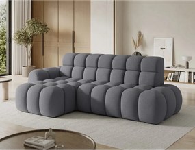 Szürke kinyitható sarokkanapé (bal oldali-heverő résszel) Ceedro – ELTAP