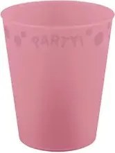 Rózsaszín Pastel Pink micro prémium műanyag pohár 250 ml