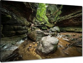 Festmények 120x80 Sziklák Folyó Hegyek