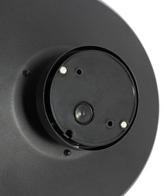 Design kültéri mennyezeti lámpa fekete IP44 - Morty