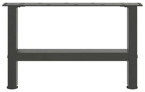 2 db antracitszürke acél dohányzóasztal láb 50x(30-31) cm