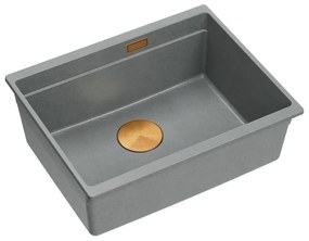 gránit mosogató Logan 100 Grey Metallic