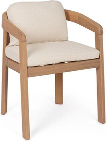 Natúr színű tömörfa kerti szék Pablo – Bizzotto