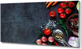 Fotó üvegkép Színes zöldségek 125x50