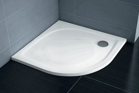 Ravak Elipso Pro félkör alakú zuhanytálca 80x80 cm fehér XA234401010