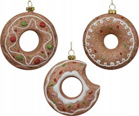 KarĂĄcsonyfadĂsz keksz fĂĄnk Donut kerek karĂĄcsonyfa lyukkal 10cm