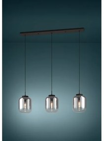 Eglo 390104 - Csillár zsinóron BULCIAGO 3xE27/40W/230V füstös