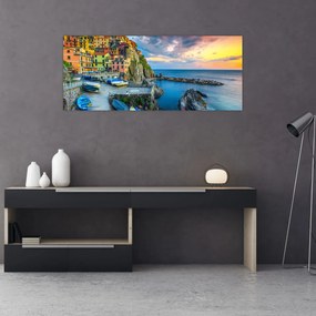 Kép - Mediterrán falu (120x50 cm)
