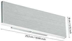 Eglo 39268 - LED Fali lámpa CLIMENE 2xLED/5,4W/230V
