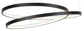 Design lógólámpa fekete 55cm beépített LED-del, dimmerrel - Rowan