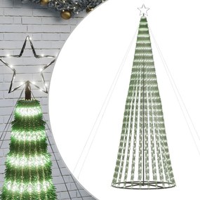 vidaXL hideg fehér LED karácsonyfa 688 LED 300 cm