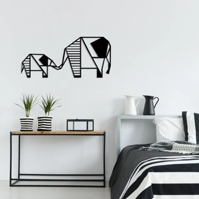 Elephant fém fali dekoráció, 55×25 cm