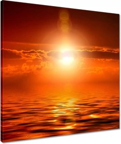 Vászonkép 50x50 Napfelkelte az óceán felett