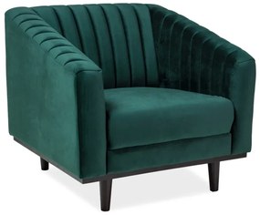 ELENOR kárpitozott fotel - zöld