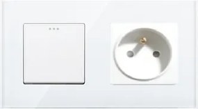 Billentyűkapcsoló Mechanikus Üveg Aljzat Klasszikus Kapcsoló