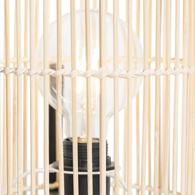 Skandináv asztali lámpa bambuszból - Natasja